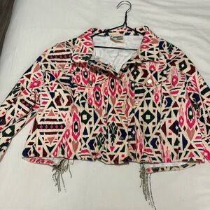 Savanna Jane cropped beaded jacket